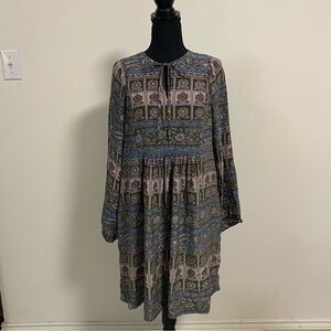 Anthropologie Sunner Dress Women’s Size Medium 100% Silk First Whispering Dress